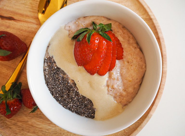 Porridge mit Erdbeeren und Vanille – La Lisagna